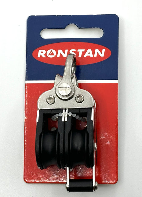 Ronstan Double Block with Becket and Shackle, Series 20